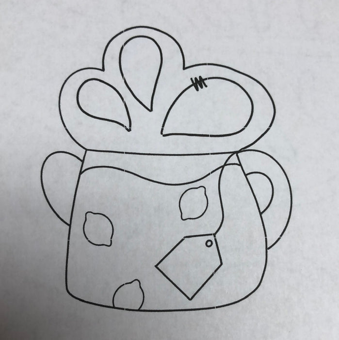 Lemon Pot Door Hanger (unpainted)