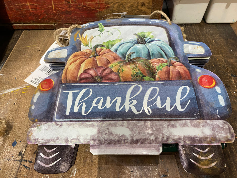 Fall Truck with Pumpkins