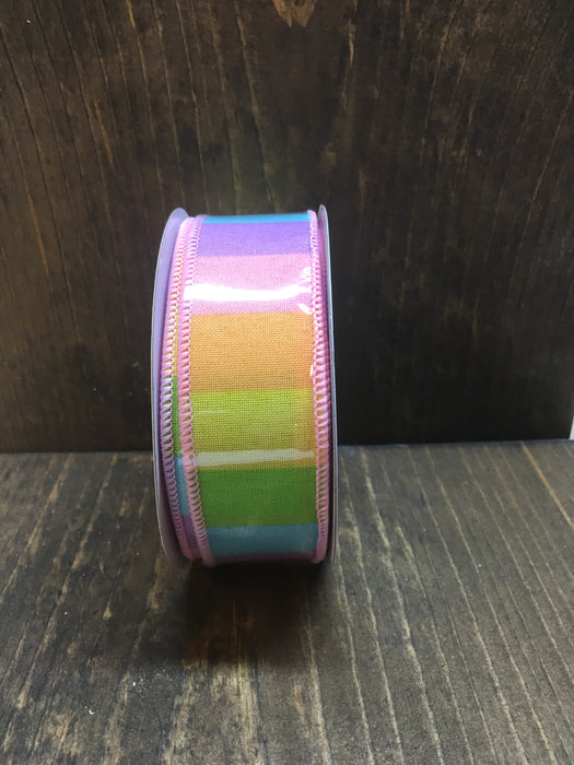 Pastel Multi Color Rainbow Royal Ribbon