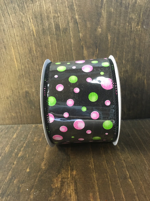 Black Bubble Ribbon