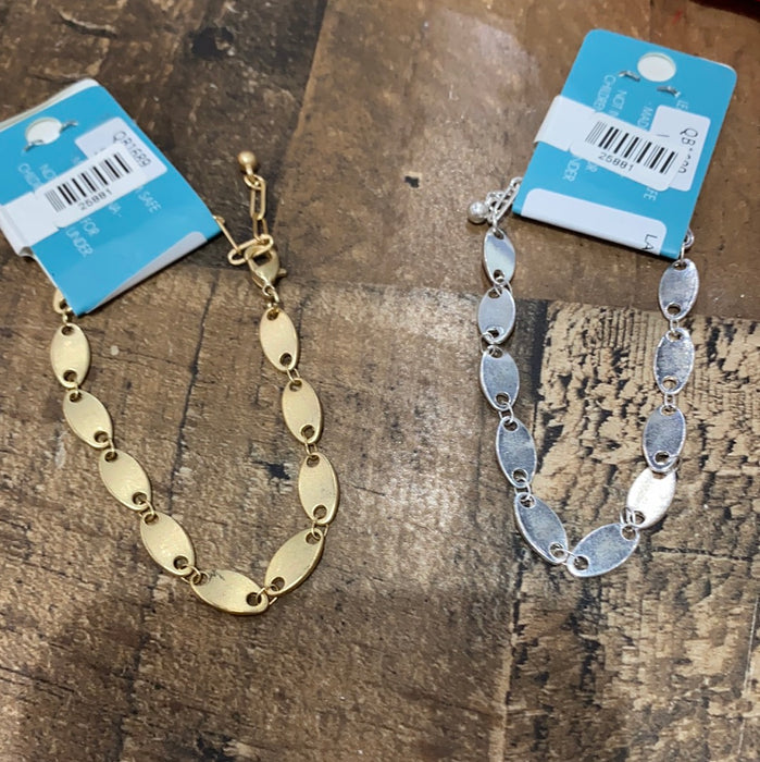 LARGE OVAL  8" LINK CHAIN BRACELET