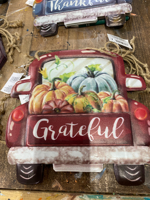 Fall Truck with Pumpkins