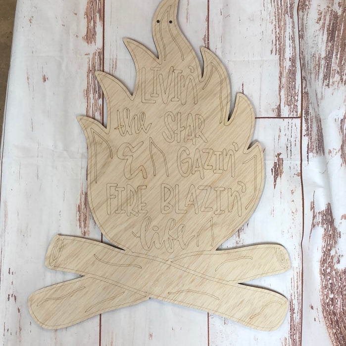 Star Gazin Fire Blazin Door Hanger