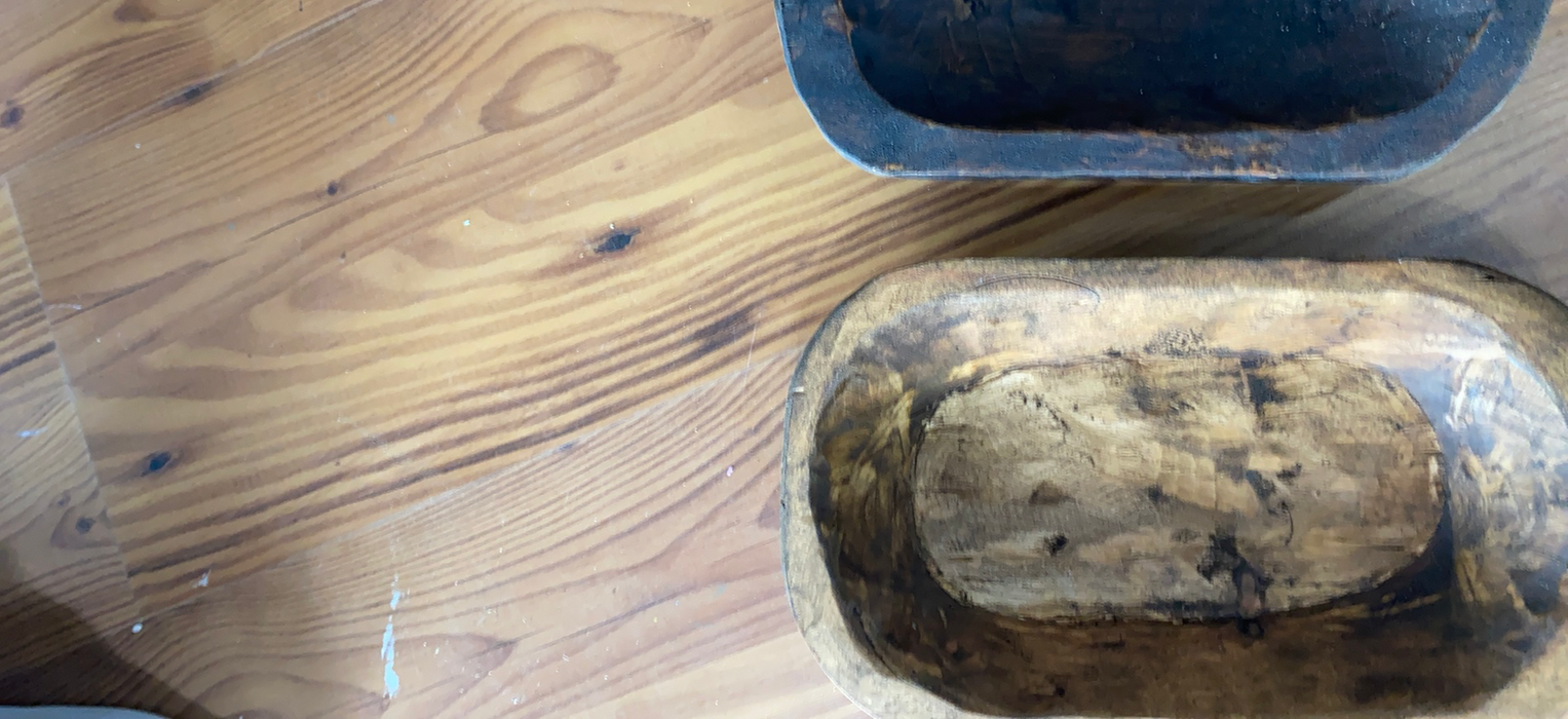 Small Rustic  Dough Bowl