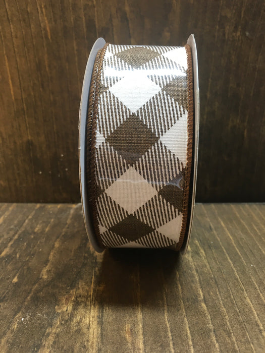 Brown Diagonal Stripe