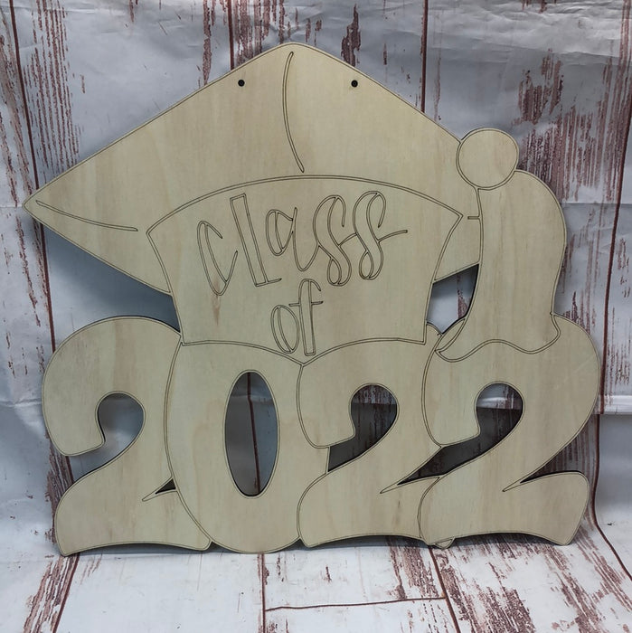 Class of 2022 Door Hanger with Paint Lines