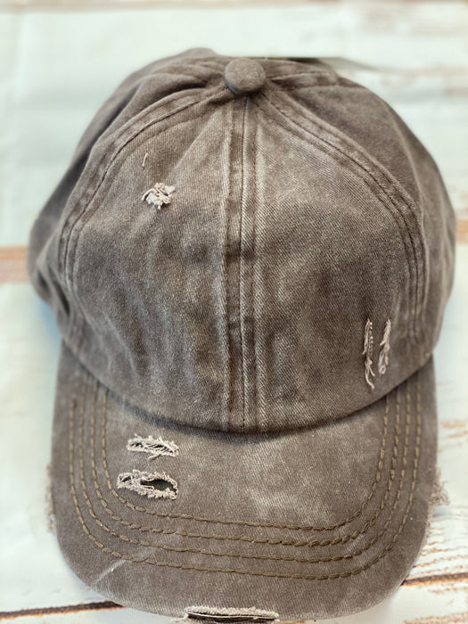 Ball Cap with Mask Holder