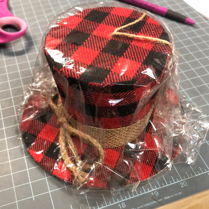 Buffalo Plaid Top Hats