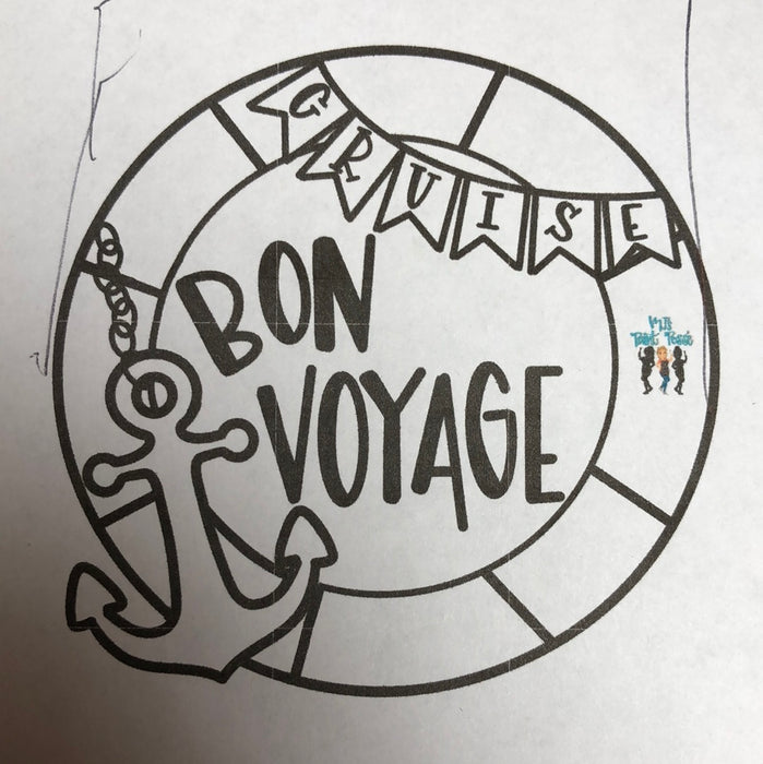 Bon Voyage Door Hanger