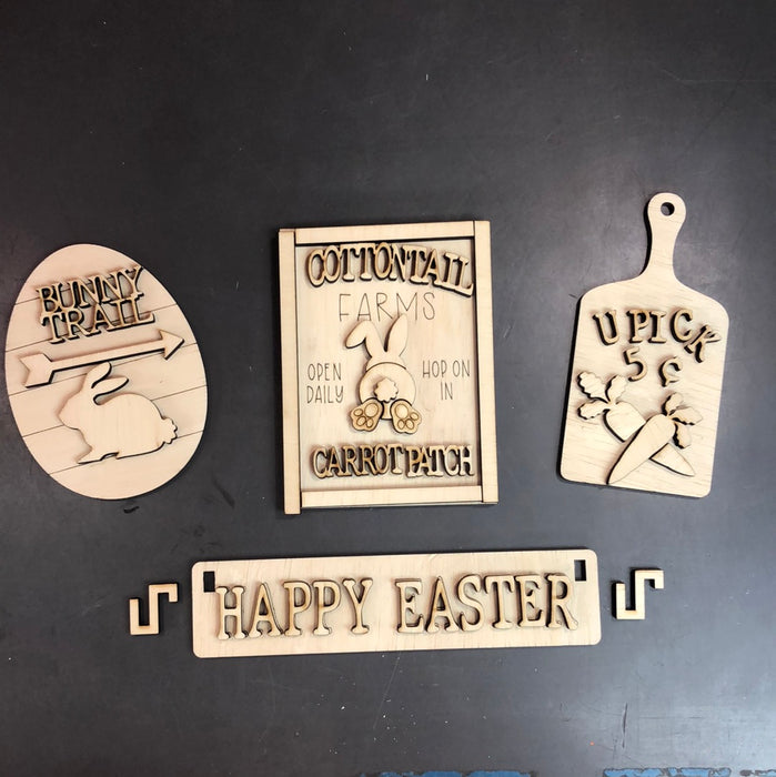 Happy Easter Cutouts for Wagon Shelf Sitter (UNPAINTED)