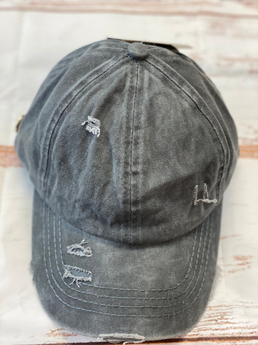 Ball Cap with Mask Holder