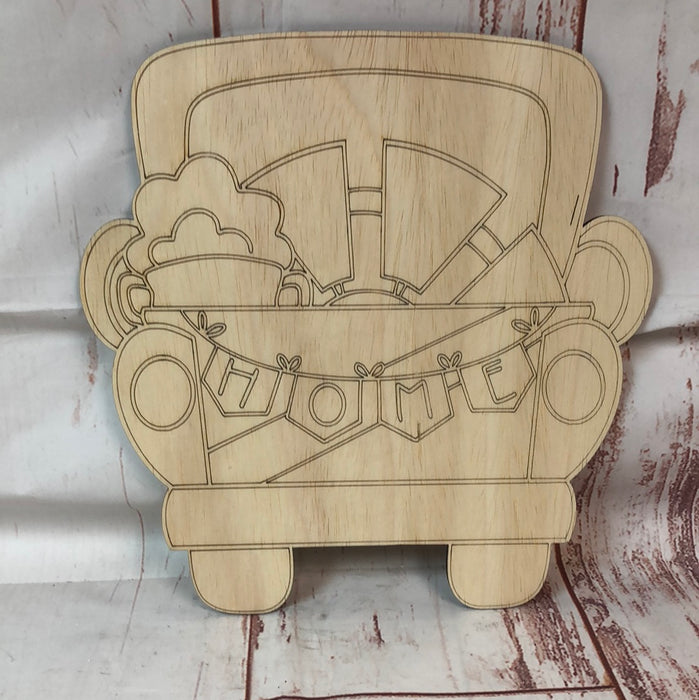 Farmhouse Truck Wreath Size Sign Blank