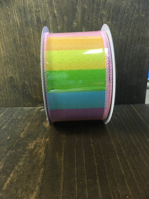 Rainbow stripe ribbon