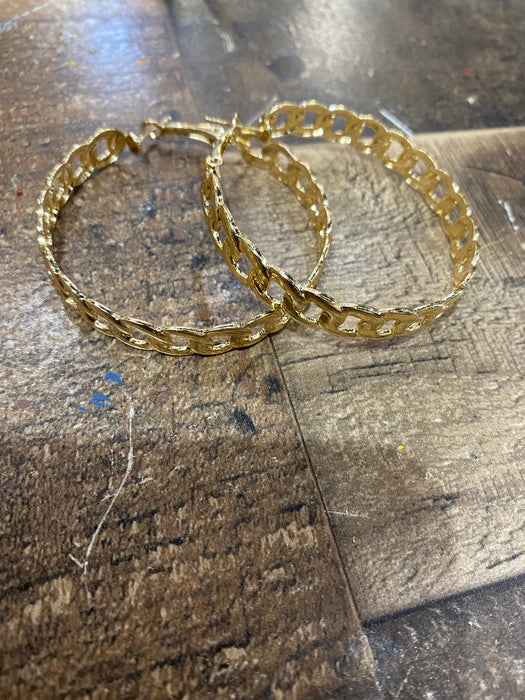 Gold Hoop Earring