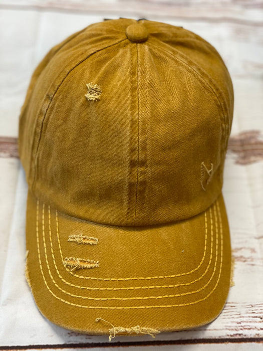 Ball Cap with Mask Holder