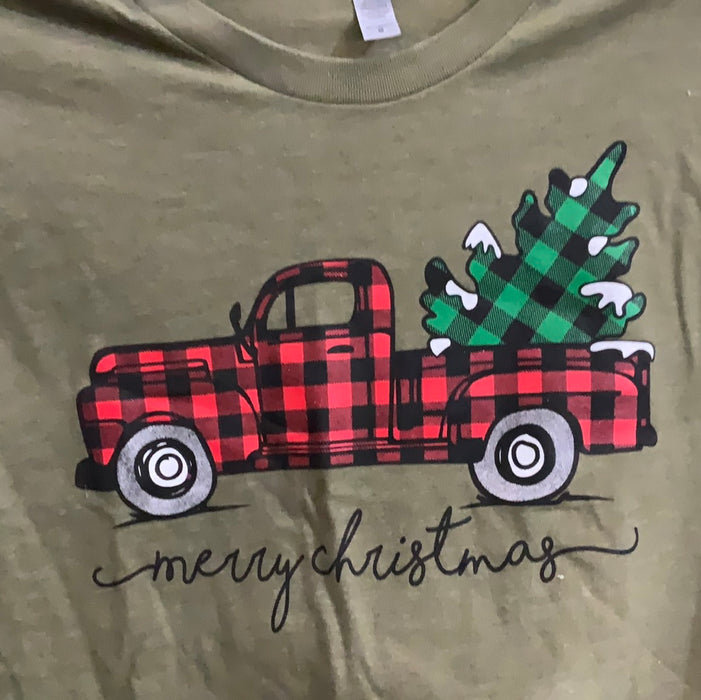 MERRY CHRISTMAS TRUCK NEXT LEVEL T-SHIRT