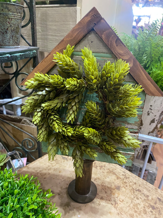 FARMHOUSE DECORATIVE STAND WITH RECLAIMED WOOD