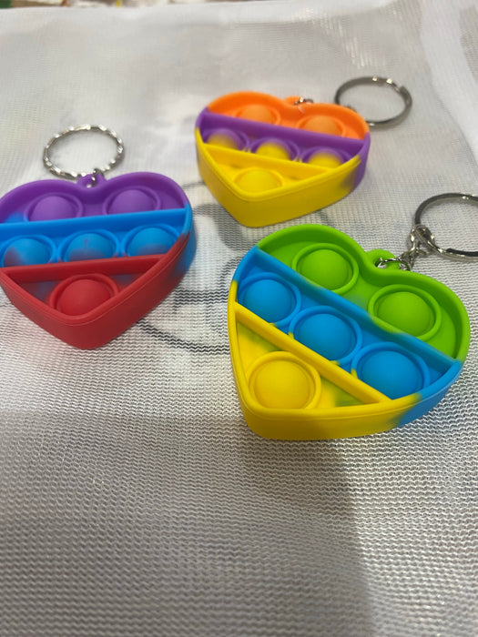 POP-ITS KEYCHAIN HEART SHAPE