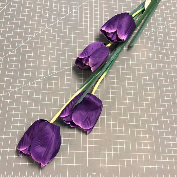 LARGE PURPLE TULIP STEM 40 INCH