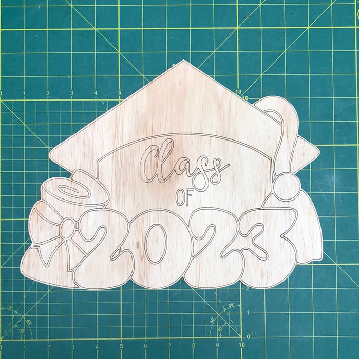 Class of 2023 Wreath Size Sign Blank