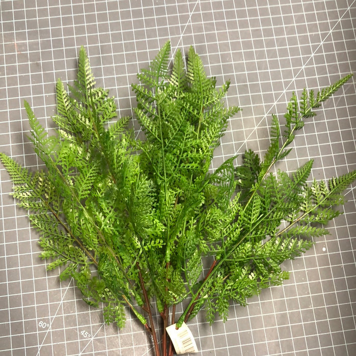GREEN PLASTIC FERN