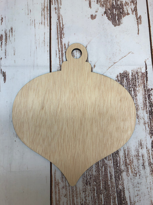 Christmas Ornament 2 Wood Cutout