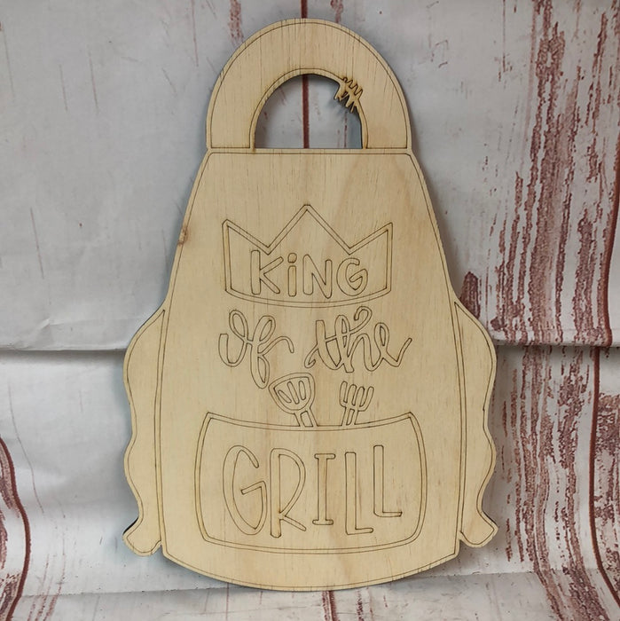 King of the Grill Wreath Size Sign Blank
