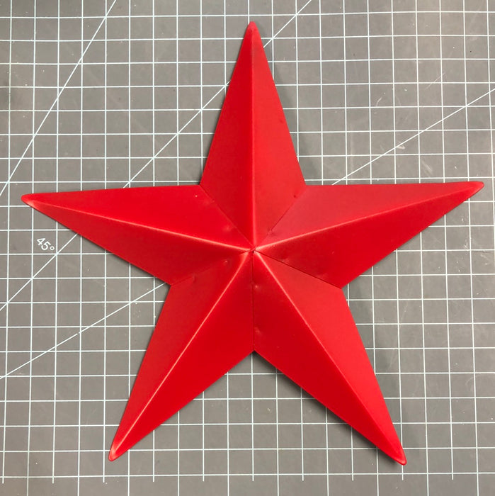 Red Metal Star 9.5 inch