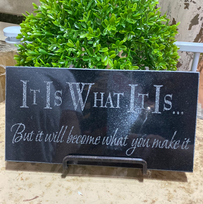 4x8 ENGRAVED UPLIFTING QUOTE  TILE