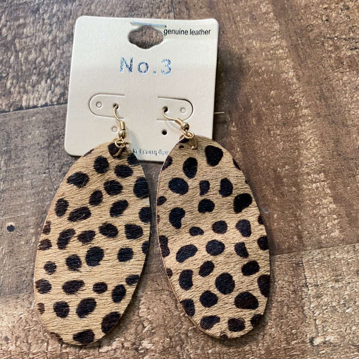 Cowhide Earring