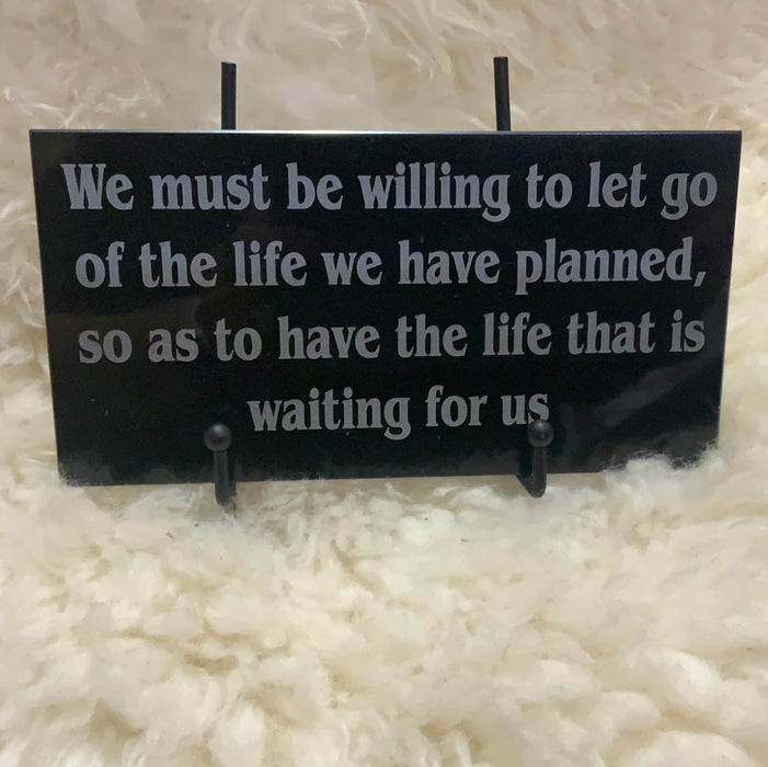 Willing to let go 4 x 8  tile