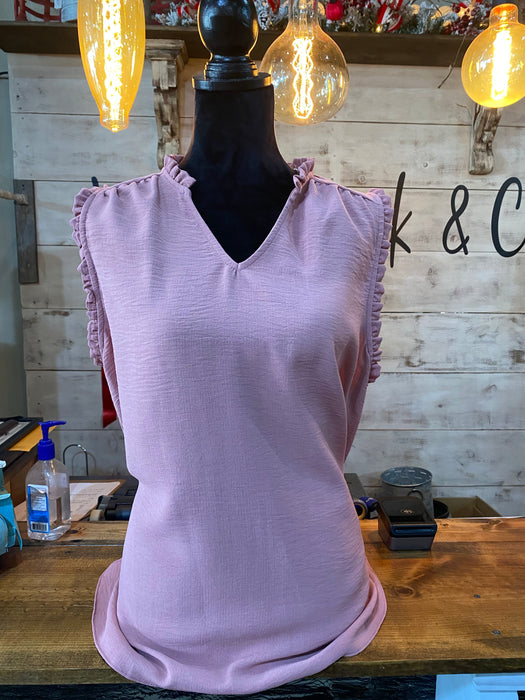 MAUVE RUFFLES