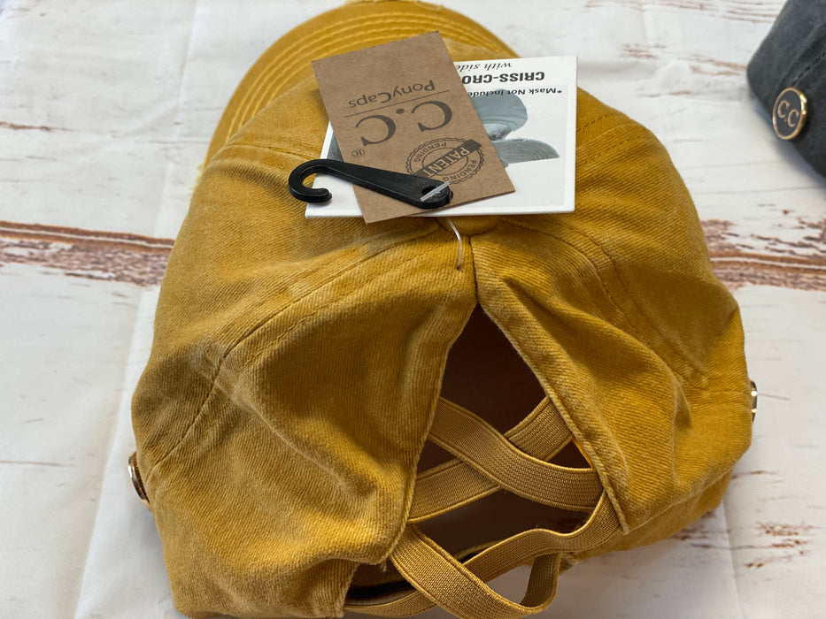 Ball Cap with Mask Holder