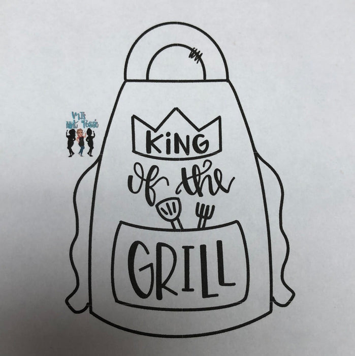 King of the Grill Door Hanger (unpainted)