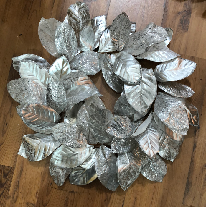 Silver Magnolia Wreath