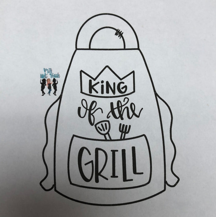 King of the Grill Door Hanger (unpainted)