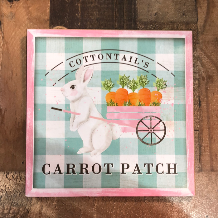 Cottontail Carrot Sign