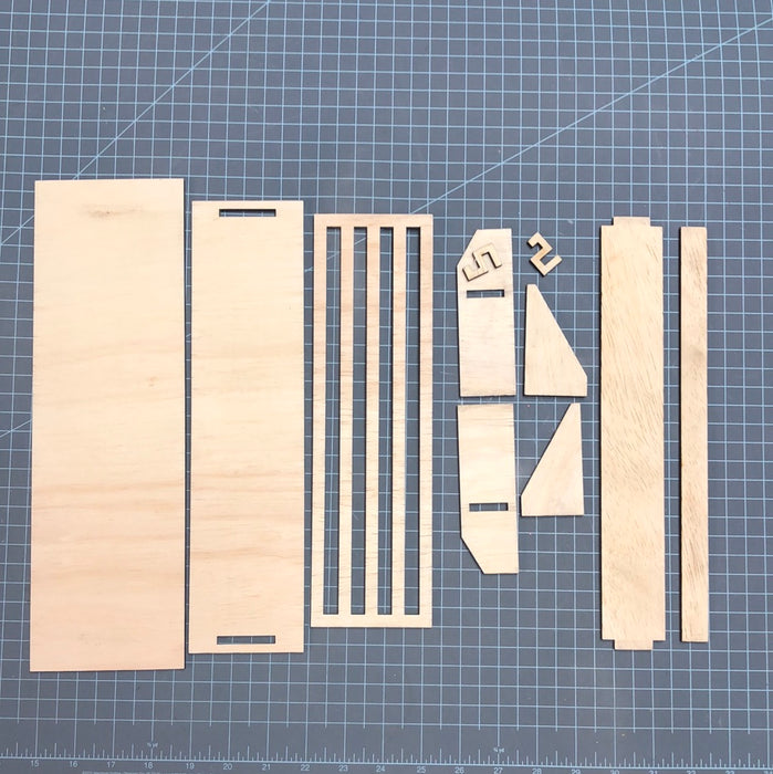 Interchangeable Riser Shelf Sitter (UNPAINTED)