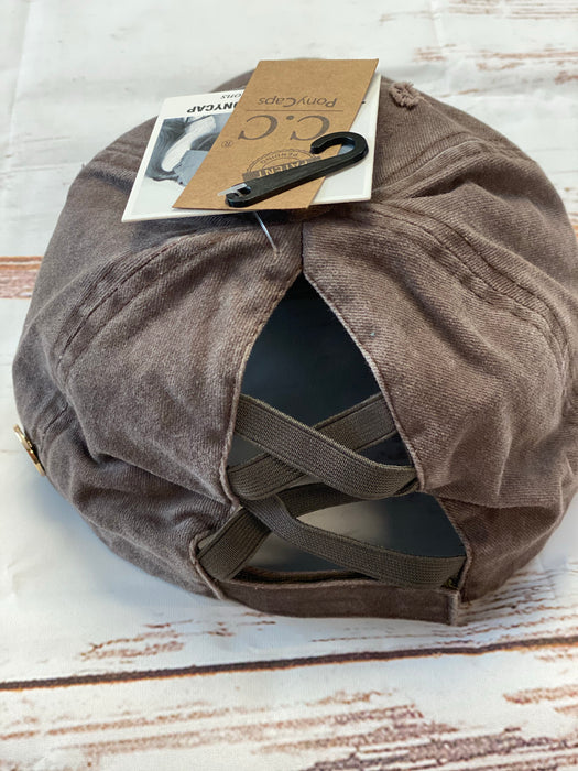 Ball Cap with Mask Holder