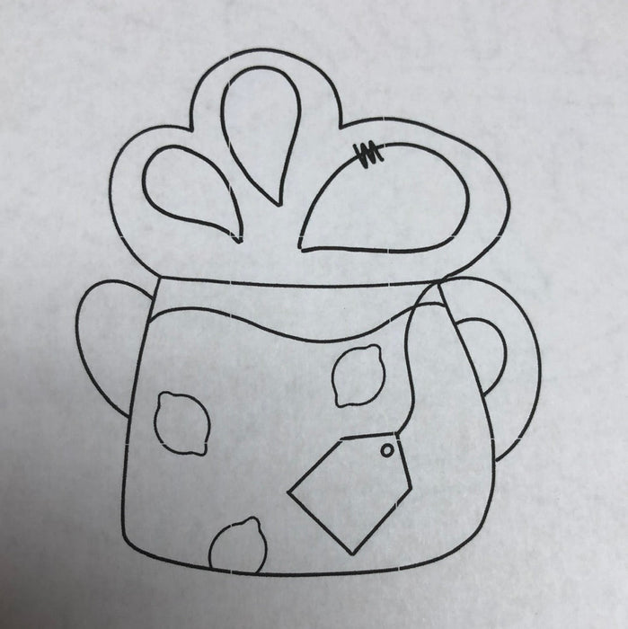 Lemon Pot Door Hanger (unpainted)