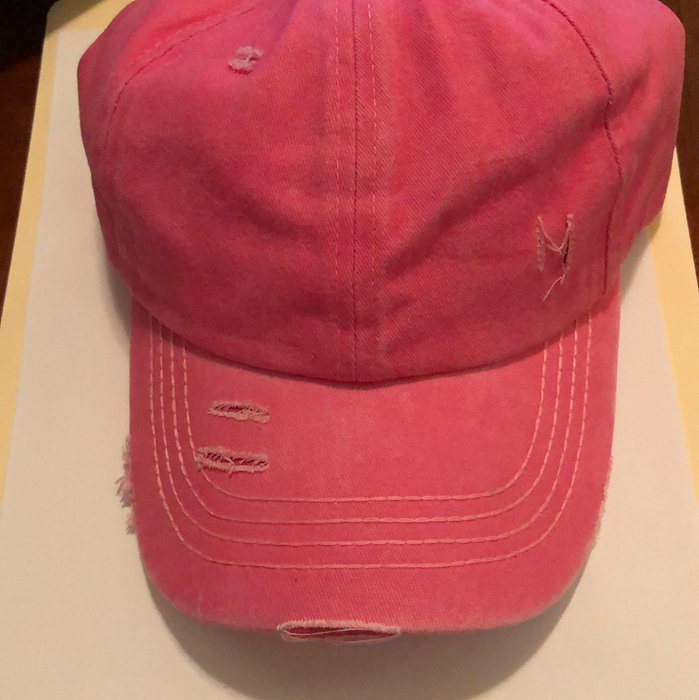 Ball Cap with Mask Holder