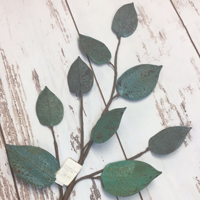 Patina Metal Leaves