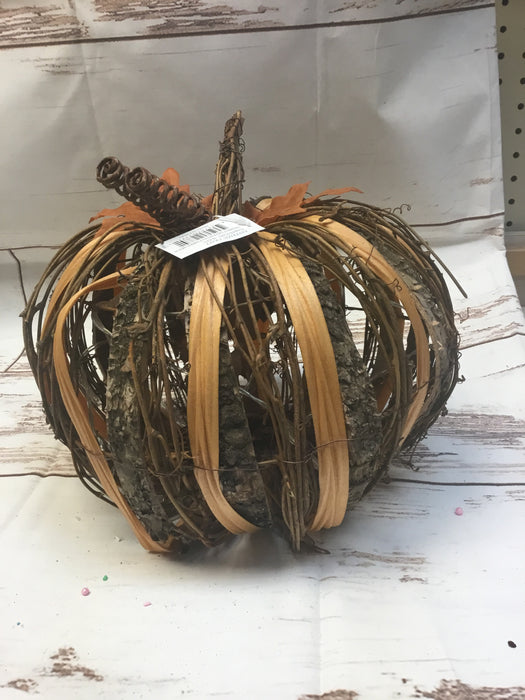 LED Rattan Pumpkin with Lights
