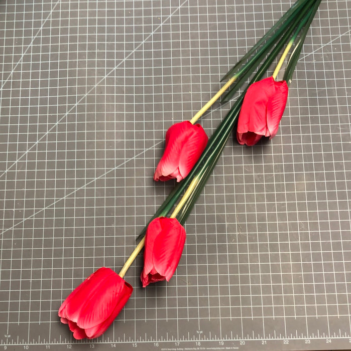 LARGE PINK TULIP STEM 40 INCH
