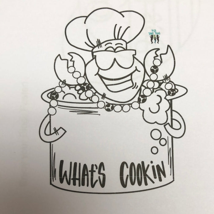 Whats Cookin Crawfish Door Hanger (unpainted)