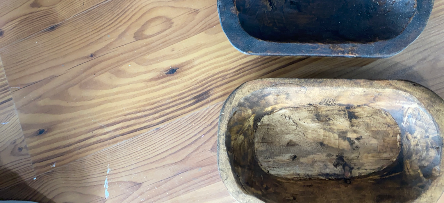 Small Rustic  Dough Bowl