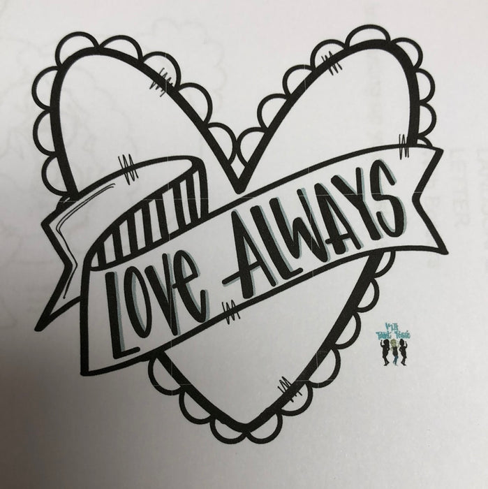Love Always Heart Door Hanger (unpainted)
