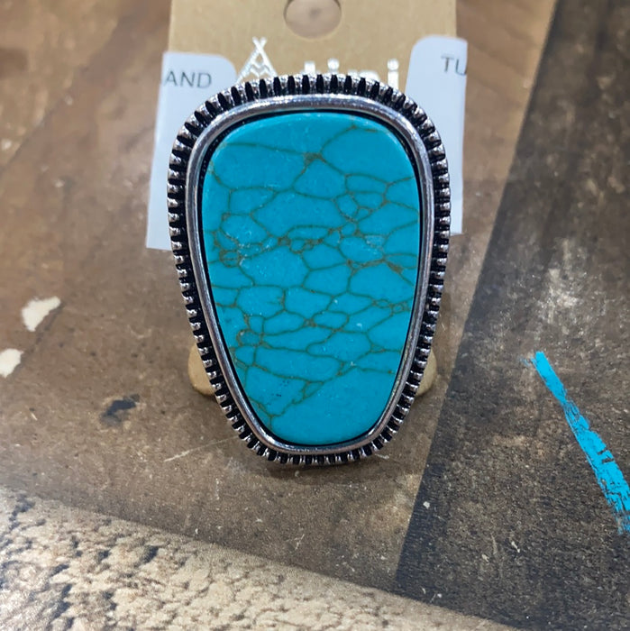 TURQUOISE RING STRETCH BAND