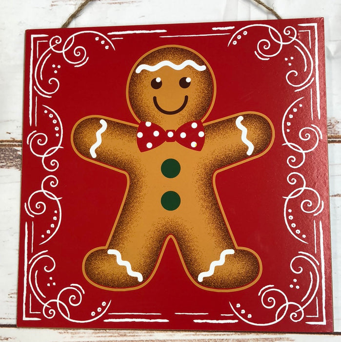 Gingerbread Boy Sign 12 x 12