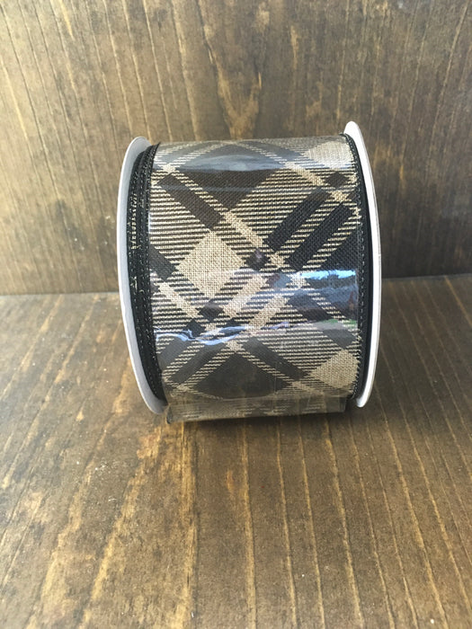 Black/Tan Diagonal Ribbon